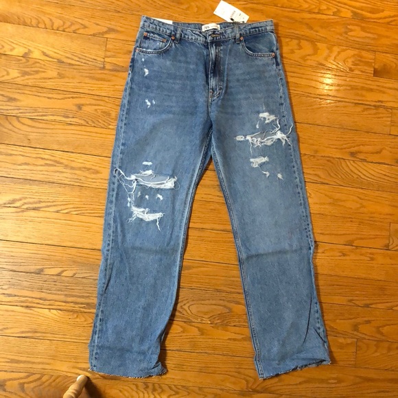 Zara The 90’s Full Length Denim - Picture 1 of 8